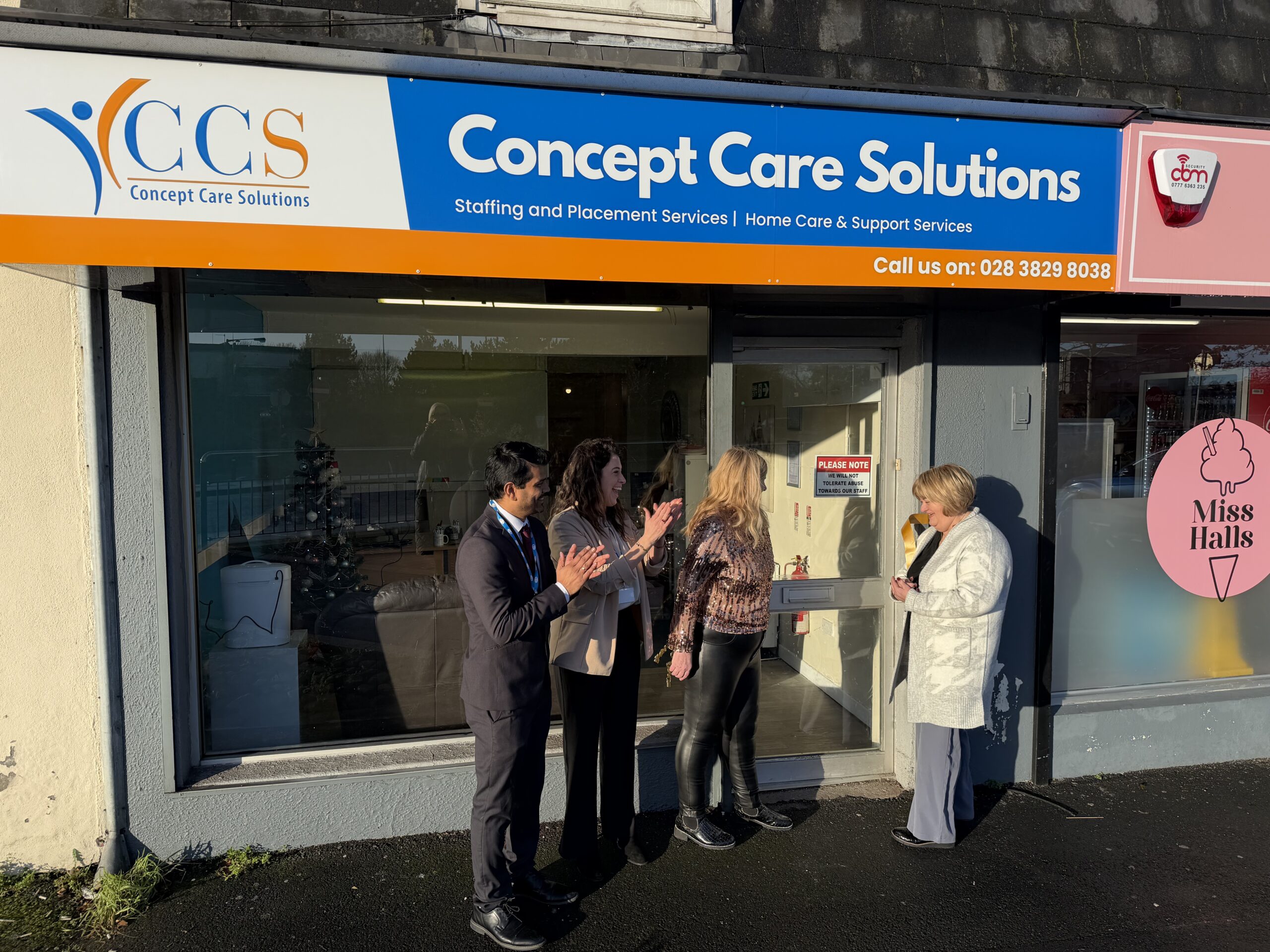 Our team celebrating the official opening of our new Northern Ireland branch.